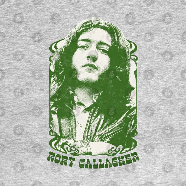 Rory Gallagher / Vintage Look Fanart Design by DankFutura